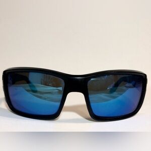 🕶️🌞COSTA Del Mar Permit Matte Black/Blue Mirror 580G Polarized 62mm Sunglasses🌞